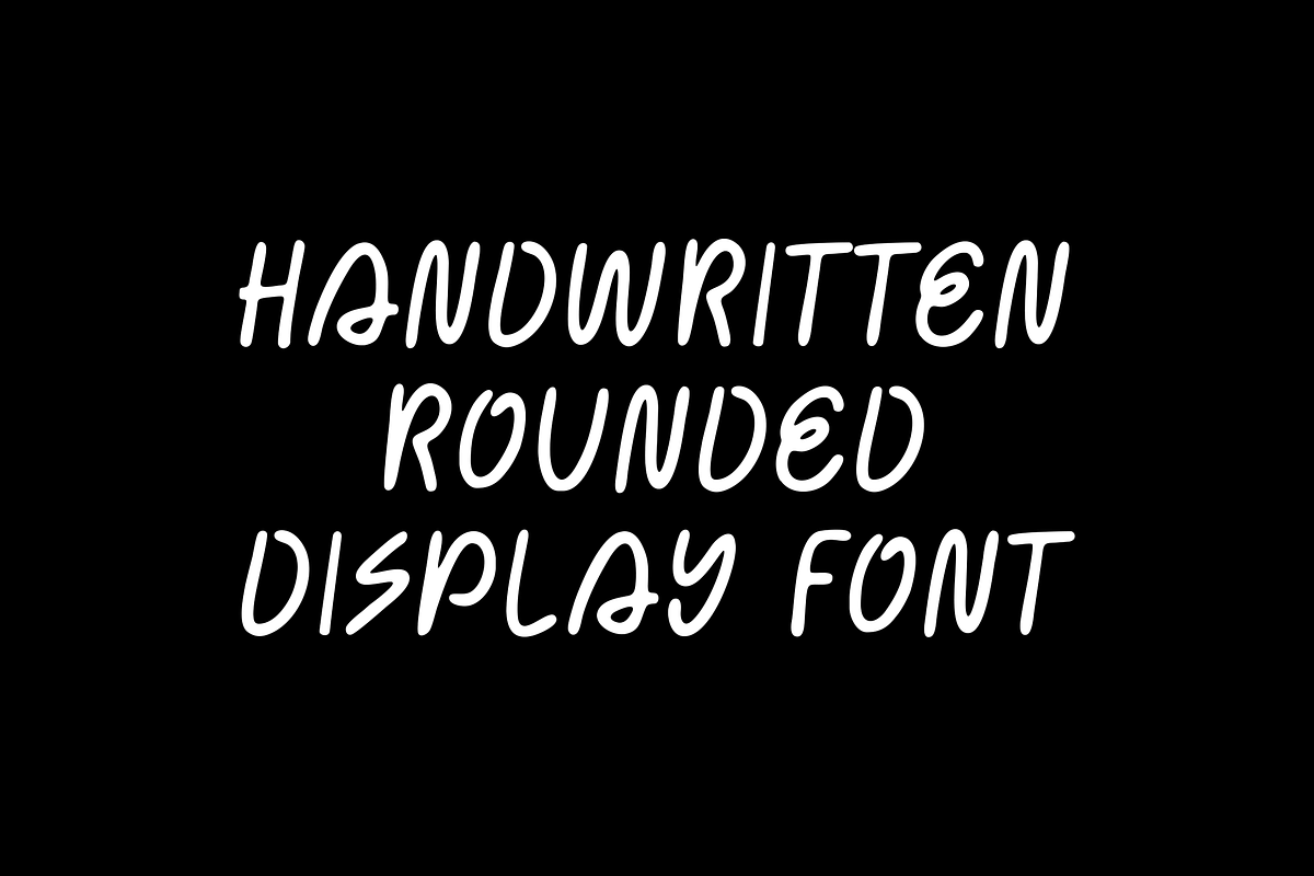 Rounde - Handwritten Rounded Font, a Handwritten Font by Typeparties
