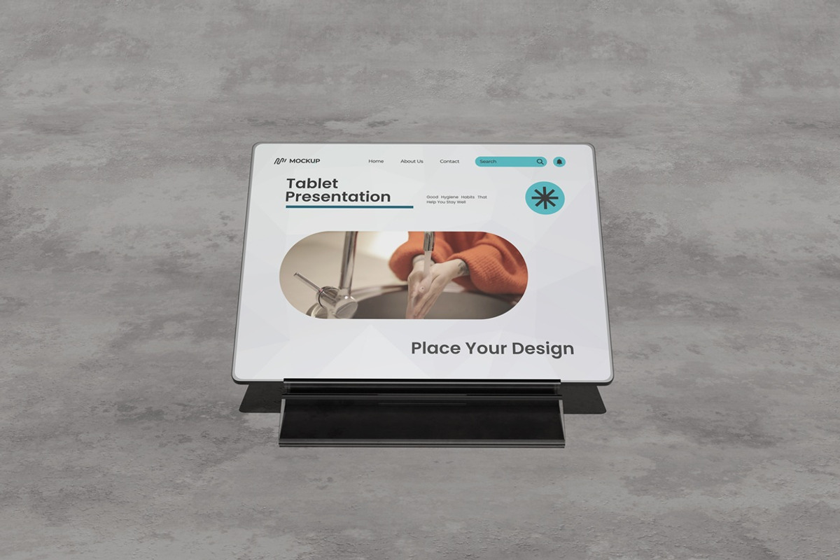 Tablet Presentation Mockup, an iPad Mockup by Pexelyou (Photo 2 of 5)
