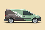 Mini Van Mockup - 6 views, an Advertising Mockup by Illusiongraphic (Thumbnail 2 of 20)