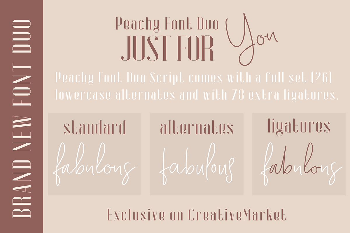 Peachy Font Duo, a Serif Font by GlitzyGrapix (Photo 15 of 21)