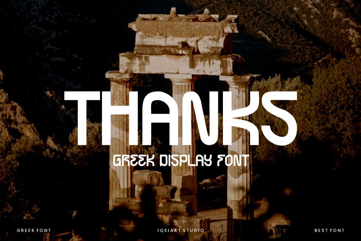 Greek Boxany - Typeface Font, a Sans Serif Font by Iqsiart Studio (Photo 7 of 7)