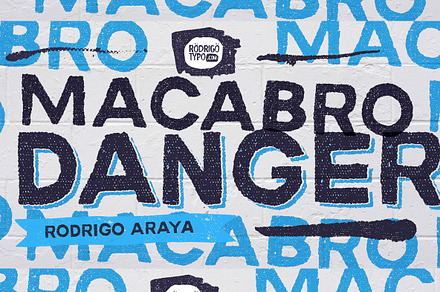 Macabro Danger, a Font by Rodrigo Typo