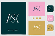 ASK, Abstract letters Logo Monogram, a Branding & Logo Template by art_creater (Thumbnail 1 of 2)