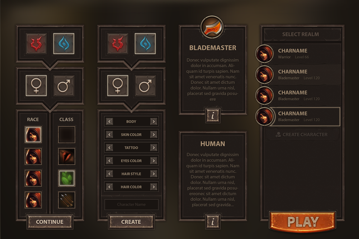 Burnblade UI, a Graphic by EvilSystem (Photo 8 of 11)