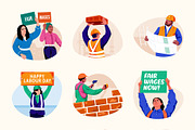 Labor Day Art, a Person Illustration by Prosymbols (Thumbnail 7 of 9)