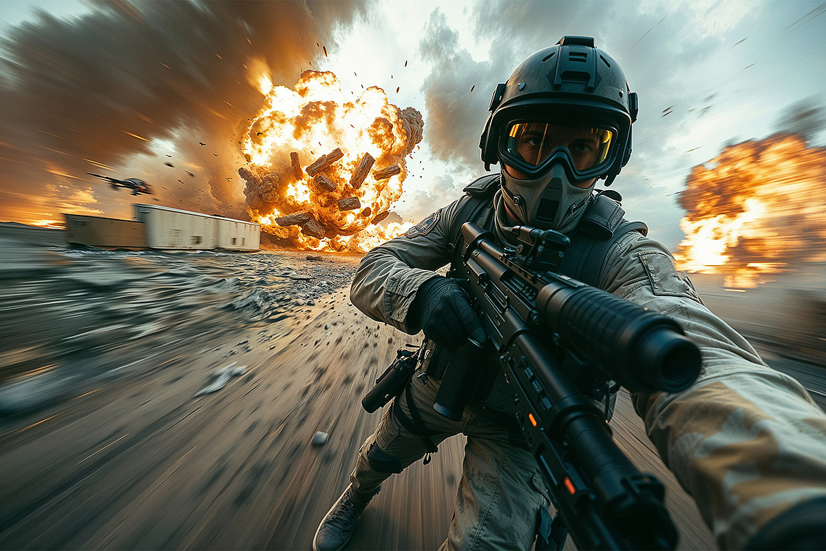12 Modern Warfare Stock Photo Bundle, a Technology Photo by StockVerse Creative (Photo 8 of 13)