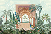Traditional Mughal seamless pattern, a Decorative Illustration by Mughal Wallpaper (Thumbnail 1 of 6)