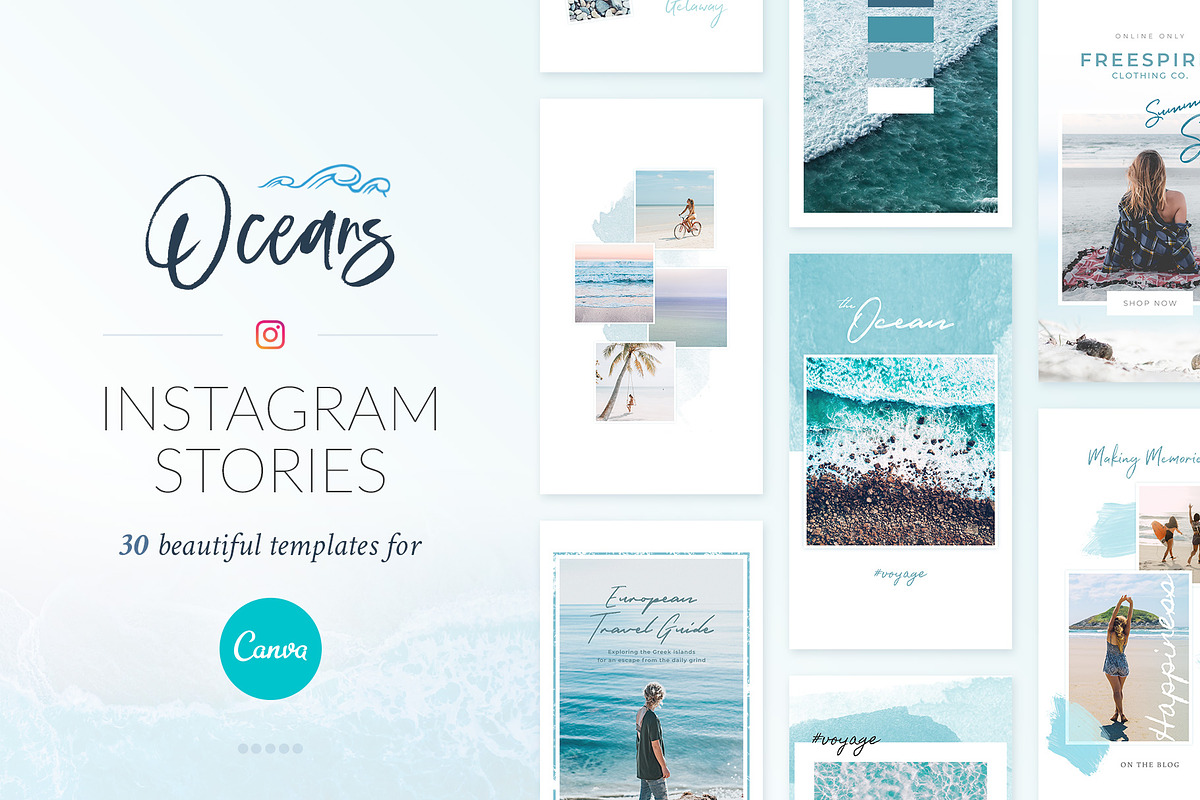Instagram Stories Oceans | CANVA, a Social Media Template by Poego Social (Photo 1 of 12)