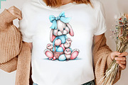 Easter Bunny Watercolor PNG Clipart, an Illustration by SVGArt (Thumbnail 7 of 9)
