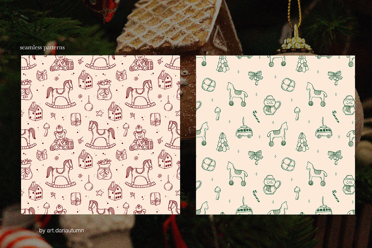 Whimsical Christmas Illustration Set, a Seasonal Illustration by Art Dari Autumn (Photo 12 of 16)