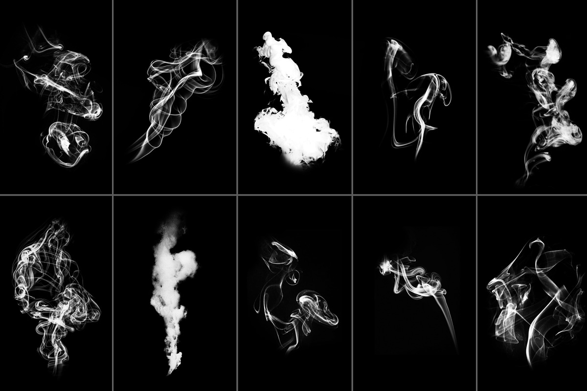 26 Smoke Brushes for Photoshop, a Brush Add-On by Dene Studios (Photo 4 of 6)