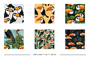 Toucans Retro Art Style Designs, a Pattern Graphic by karenfoleyphoto (Thumbnail 3 of 13)