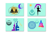 Yoga Art Aquarius Blue, a Poster Template by Anliveda (Thumbnail 3 of 3)