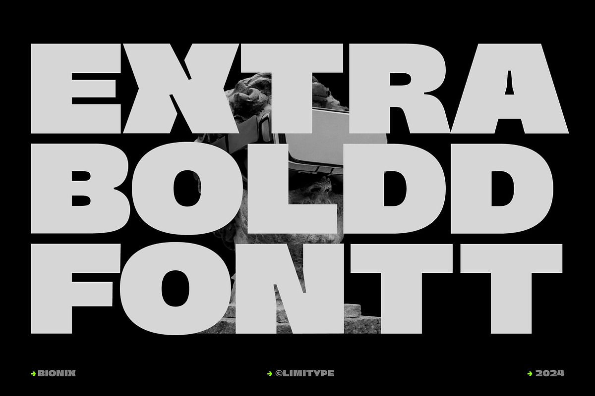 Bionix - Futuristic Bold Font, a Sans Serif Font by limitype (Photo 2 of 13)