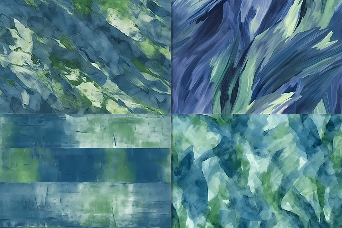 20 Seamless Oil Painting Patterns, a Pattern Graphic by Nordic Design (Photo 6 of 9)