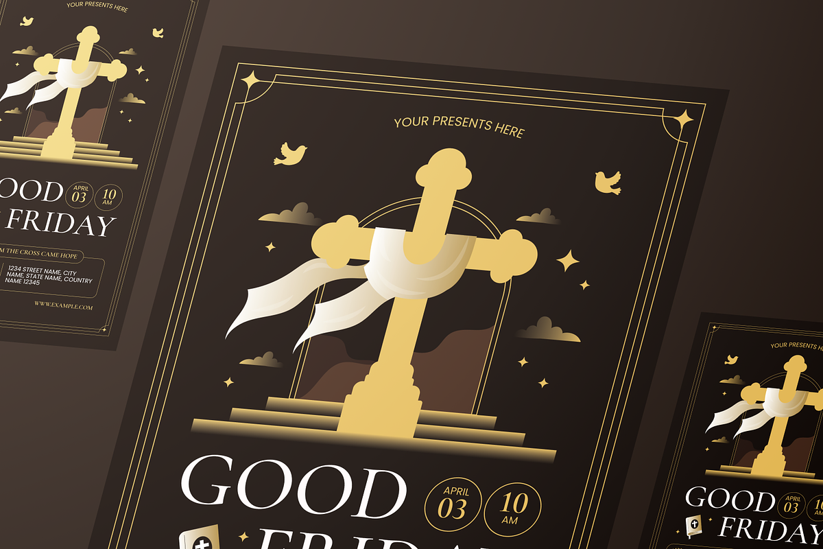 Good Friday - Flyer Set, a Flyer Template by Annora Studio (Photo 6 of 6)