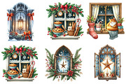 Christmas Cozy Window Clipart, an Illustration by DreamArtGraphic (Thumbnail 5 of 6)