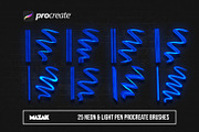 Procreate Neon / Light Pen brushes, a Brush Add-On by Endete & Mazak brushes (Thumbnail 4 of 4)