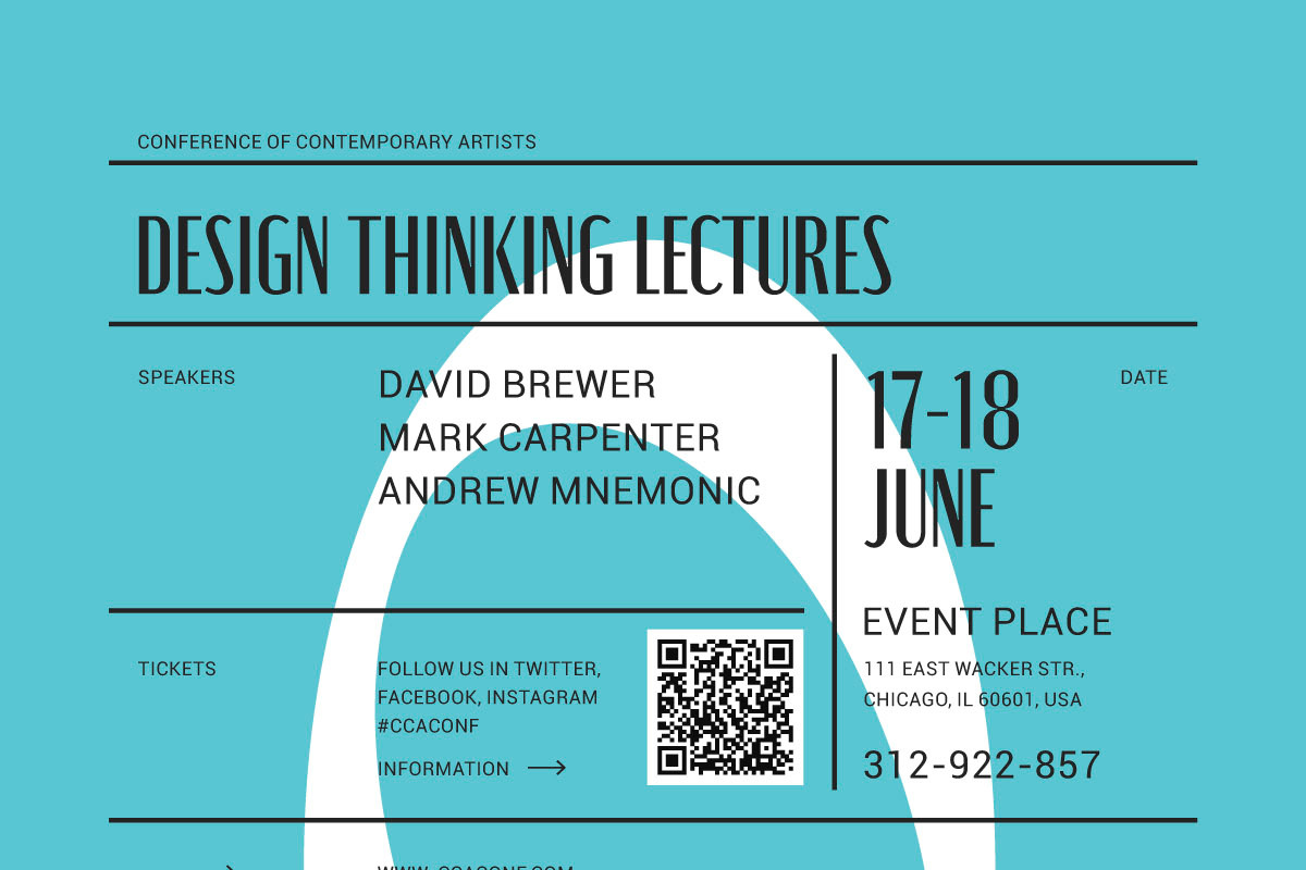 Design Conference Event Poster, a Flyer Template by Danil Polshin (Photo 7 of 9)