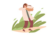 Abnormal weather conditions set, a Person Illustration by Good Studio (Thumbnail 8 of 11)