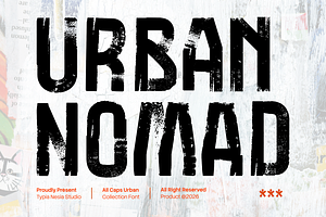 Urban Nomad - Distressed Dry Brush, a Handwritten Font by Typia Nesia