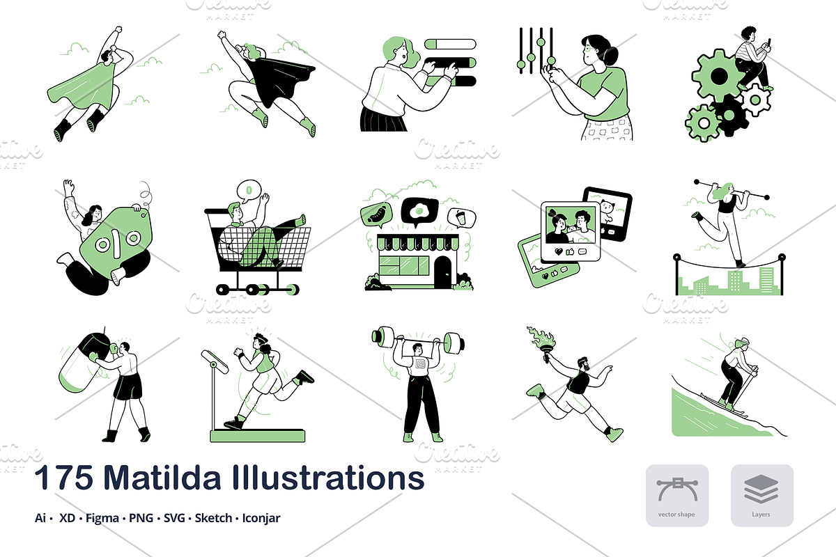 Matilda - 175 Illustrations, an Animal Illustration by Vectopus.com (Photo 7 of 12)