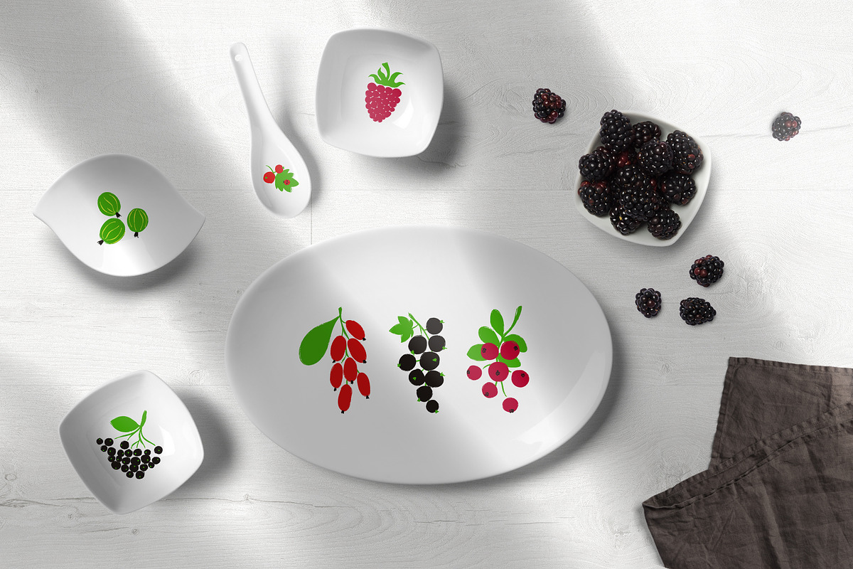Go for Berries. Forest Collection., a Food Illustration by Annakniaz (Photo 4 of 10)