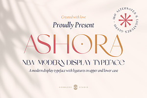 Ashora - Display Typeface