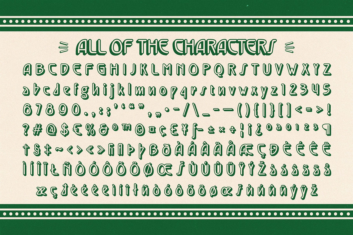Jacelon Rounded 3D, a Sans Serif Font by Craft Supply Co. (Photo 8 of 8)