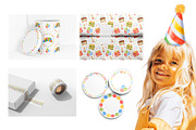Baby Birthday watercolor clipart, a Seasonal Illustration by Eves_Aquadreams (Thumbnail 13 of 13)