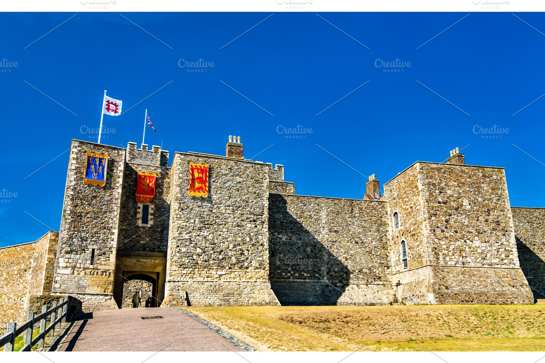 Henry ii's great tower of dover featuring dover, castle, and england, an Architecture Photo by Leonid Andronov