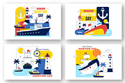 10 World Maritime Day Illustration, a Transportation Illustration by denayunebgt (Thumbnail 2 of 4)