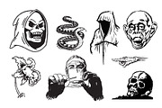 House of Spook Show Collection, a Handwritten Font by Paper Moon Graphic Supply (Thumbnail 21 of 24)