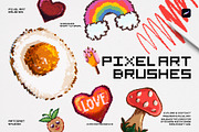 Pixel Art Procreate Brushes, a Brush Add-On by Spasibenko Art (Thumbnail 3 of 7)
