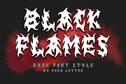 Black Flames, a Blackletter Font by Yoga Letter (Thumbnail 1 of 8)