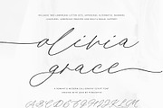 Olivia Grace | Wedding Calligraphy, a Script Font by Pink Coffie (Thumbnail 11 of 11)