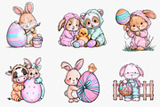 Easter Spring Animals Clipart, an Illustration by CreationArt (Thumbnail 5 of 5)