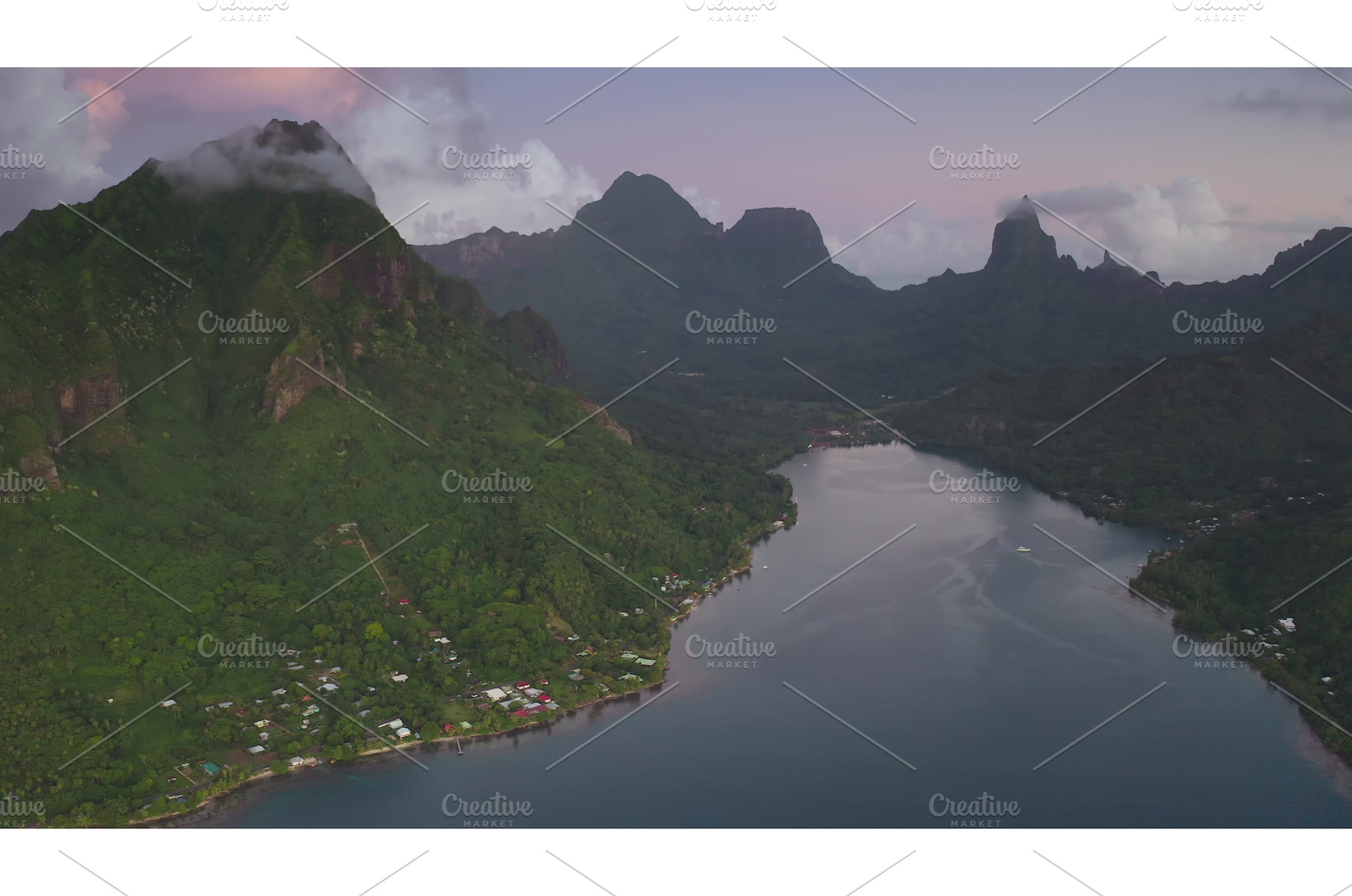 Breathtaking aerial view of lush, a Nature Photo by Goinyk