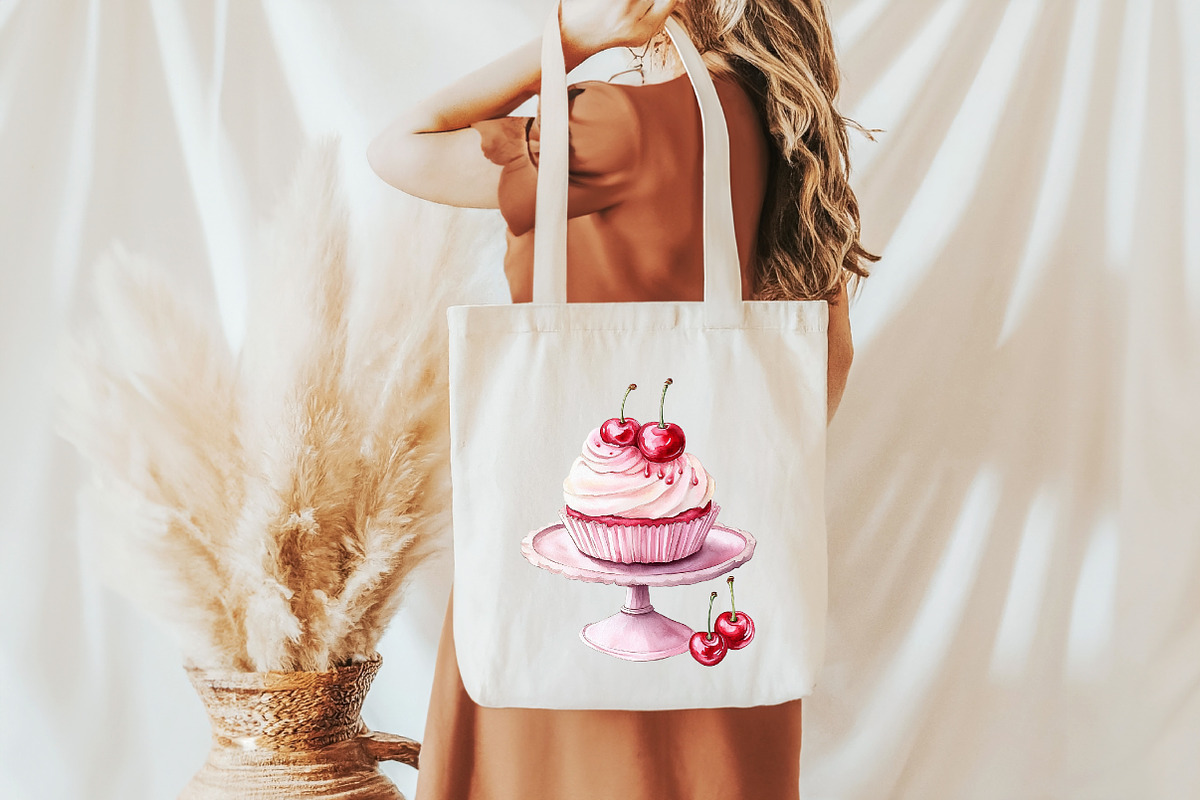 Watercolor Coquette Cherry Clipart, a Seasonal Illustration by designcity5 (Photo 4 of 5)