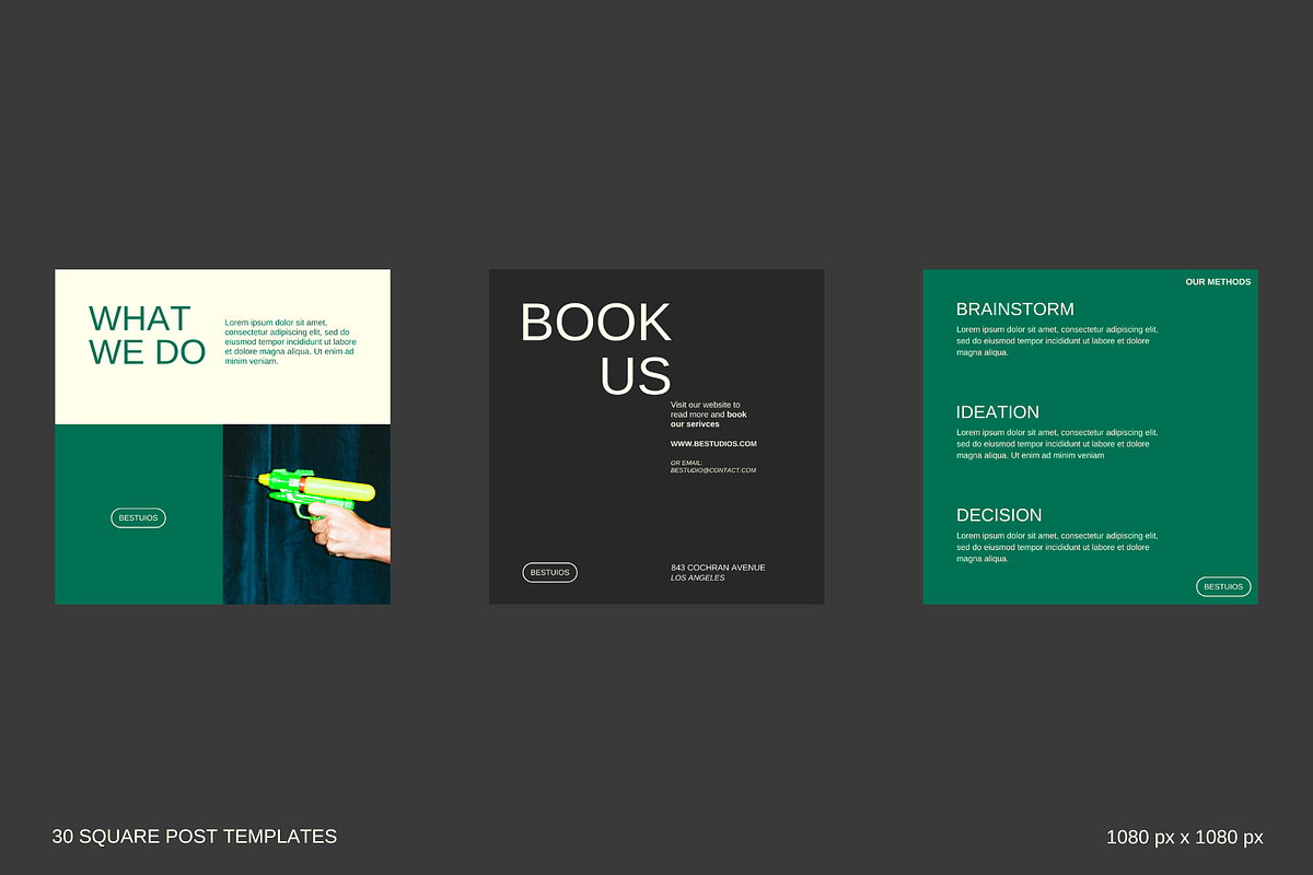 Instagram post and story template, a Templates & Theme by hk__dsgn (Photo 3 of 14)