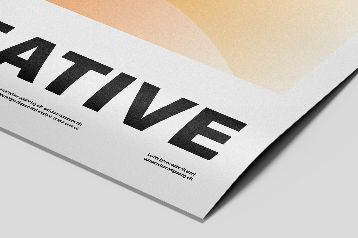 Paper Poster Mockups - 12 views, an Advertising Mockup by Illusiongraphic (Photo 22 of 28)