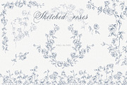 Sketched roses clipart collection, a Decorative Illustration by Sensual Art (Thumbnail 1 of 8)