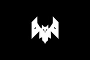 Geometric Bat Silhouette, an Animal Illustration by Vectorium Studio (Thumbnail 2 of 4)