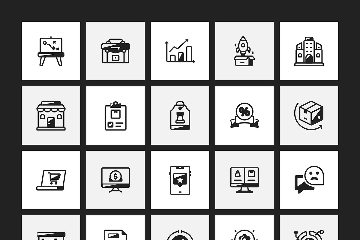350 Startup Icons Art Set, a Solid Icon by Prosymbols (Photo 11 of 13)