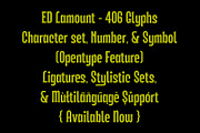 ED Lamount, a Serif Font by Emyself Design (Thumbnail 10 of 10)