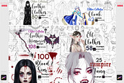 Procreate Gothic Anime Feature Brush, a Brush Add-On by ArtPrintBabe (Thumbnail 2 of 16)