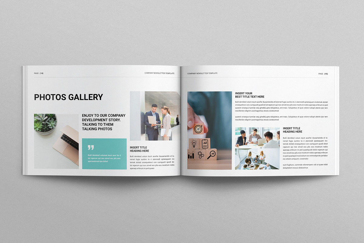 Company Newsletter Landscape, a Brochure Template by E-Type (Photo 6 of 7)
