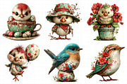 Whimsical Easter Birds Clipart, an Illustration by Daily.Designs (Thumbnail 3 of 8)