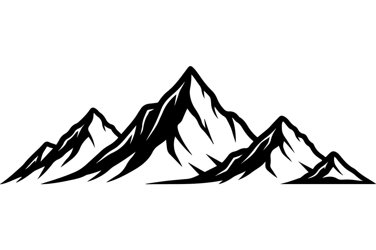 Mountain Range Silhouette, an Object Graphic by Designer_Momina (Photo 15 of 20)