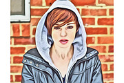 (SALE 85%) Oil Paint PS Action, an Action Add-On by Linspace (Thumbnail 4 of 6)